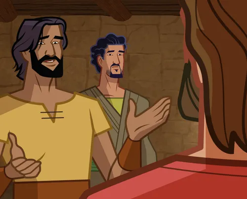 Peter asking why Jesus is washing their feet.