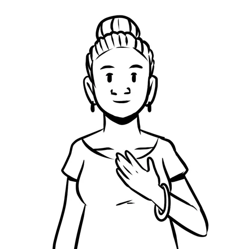 illustration of woman