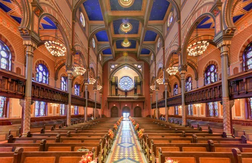 interior view of a synagogue