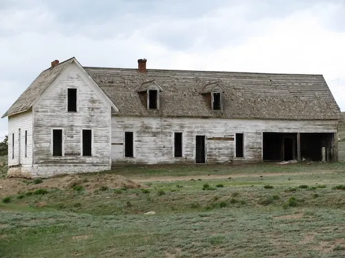 Abandoned rural house