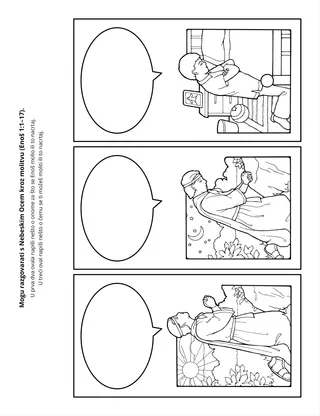 stranica aktivnosti: Mogu razgovarati s Nebeskim Ocem kroz molitvu