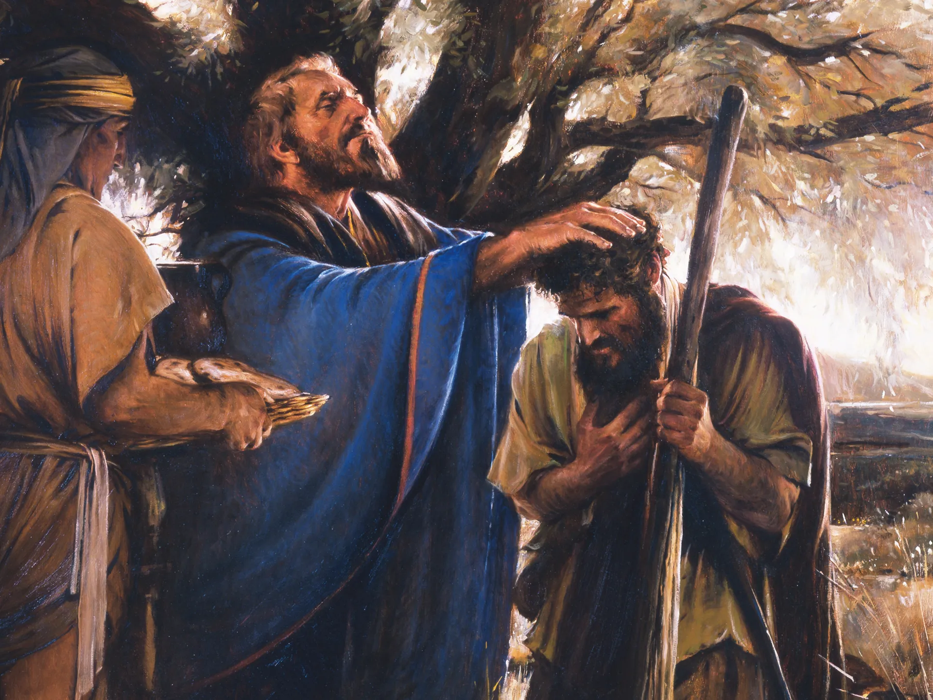 "Melchizedek Blesses Abram," by Walter Rane.