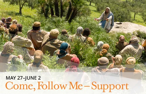 Jesus teaching the people