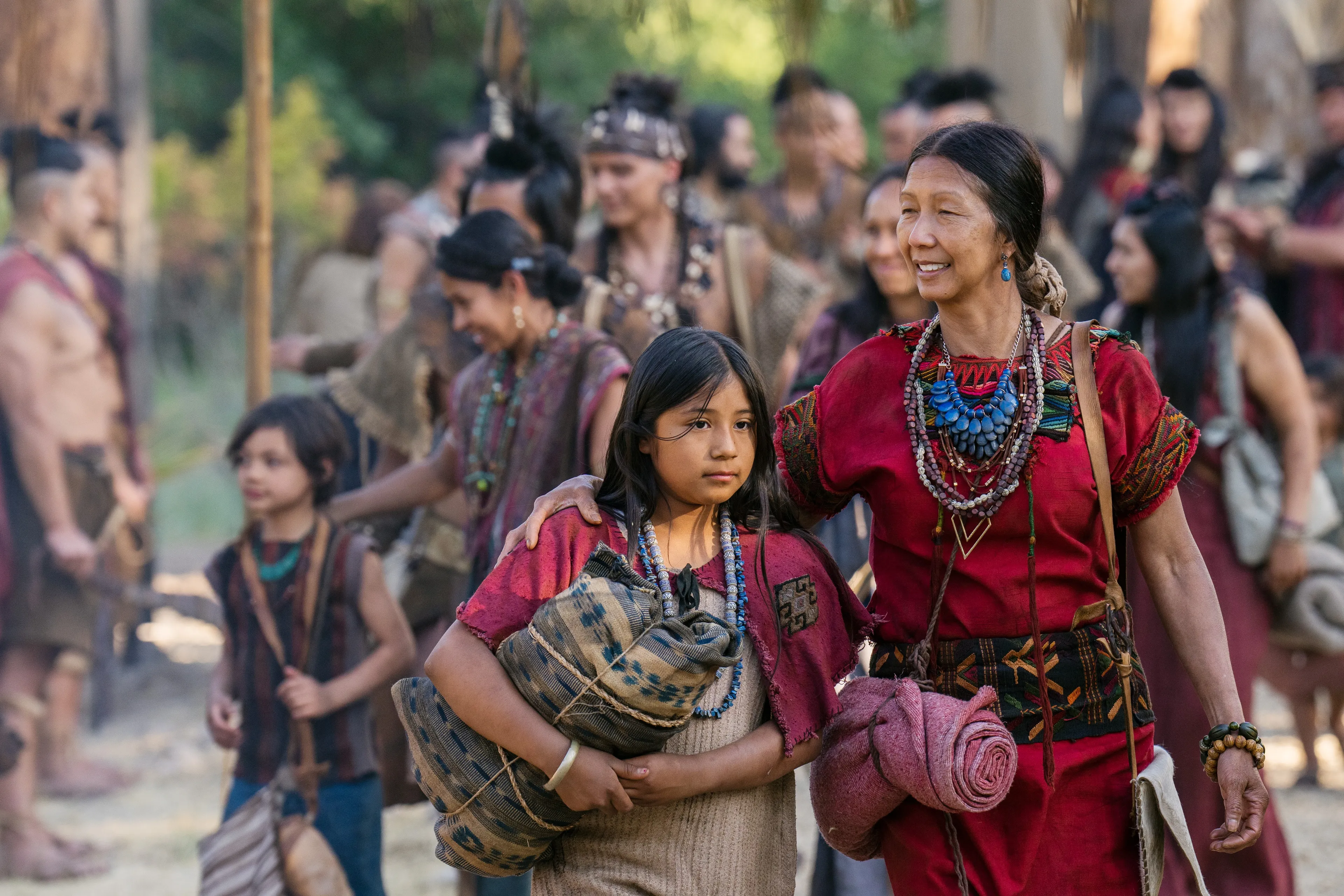 The Lamanite guards bring their wives and children to stay in the Land of Helem.