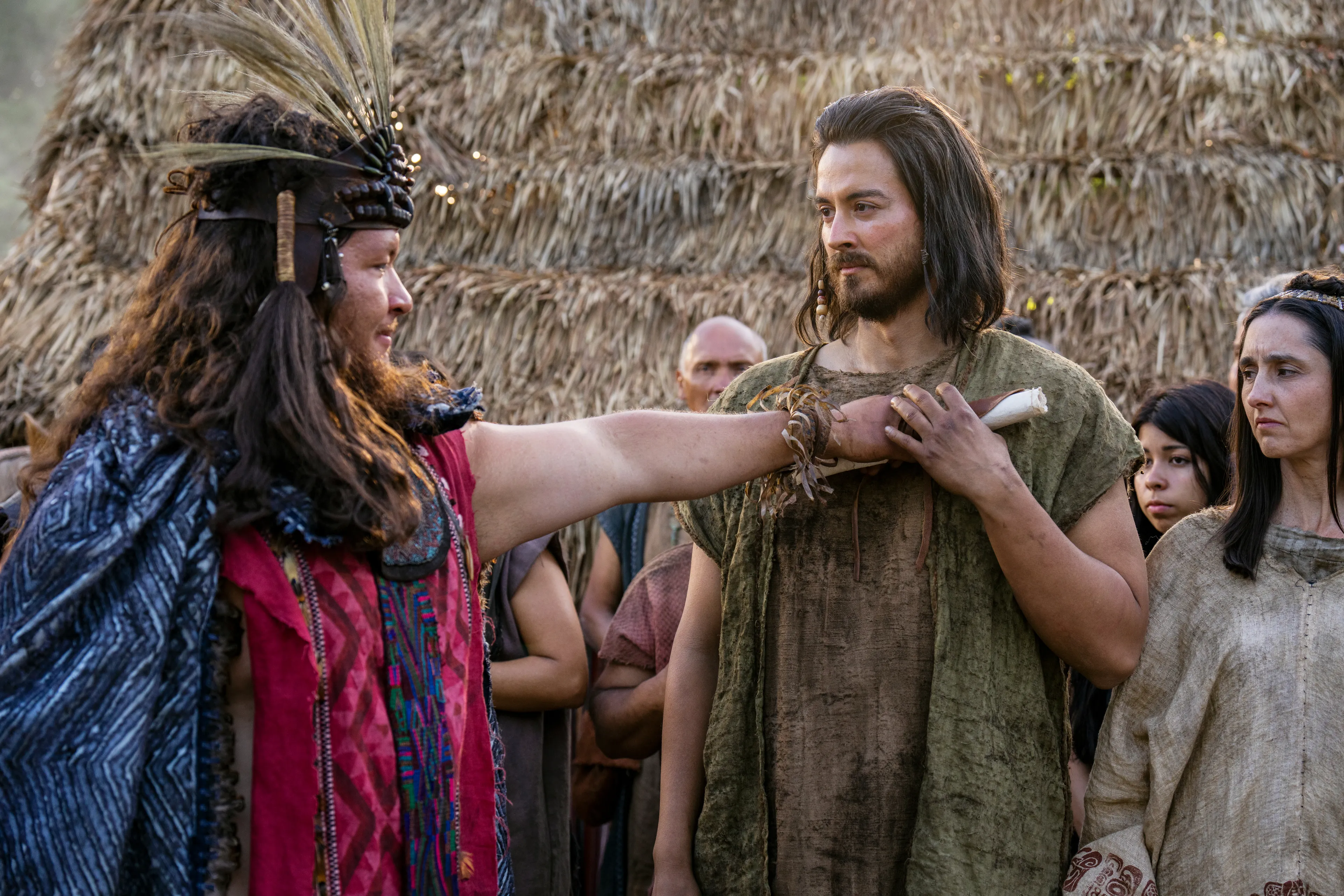 Amulon hands Alma a letter from the king of the Lamanites that declares Amulon as king over the people of Alma.