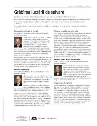 foaie de prezentare, Grăbirea lucrării de salvare