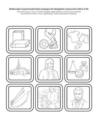 panid ti aktibidad: Makaibinglayak iti pammaneknek maipapan iti ebanghelio ni Jesucristo