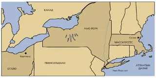 газрын зураг, зүүн хойд Нэгдсэн Улс
