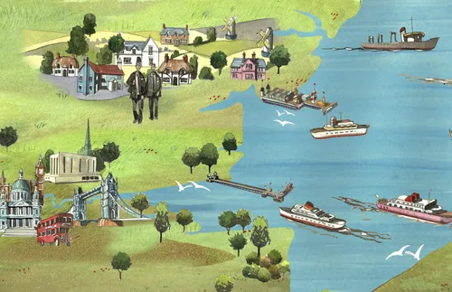 map showing parts of Europe