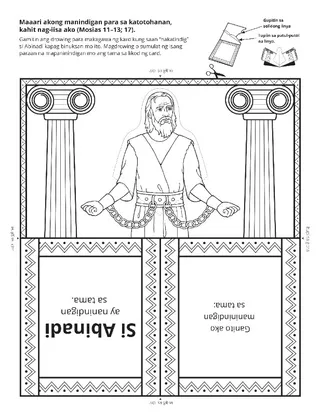 pahina ng aktibidad: nanindigan si Abinadi sa katotohanan