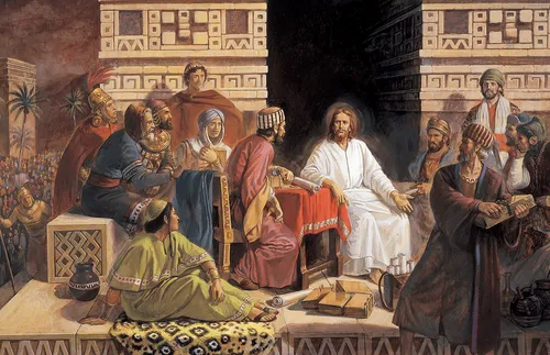 Jesus teaching in the Americas
