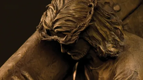 Jesus carrying a cross