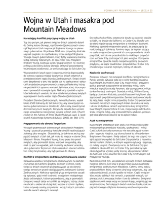 ulotka, Wojna w Utah i masakra pod Mountain Meadows