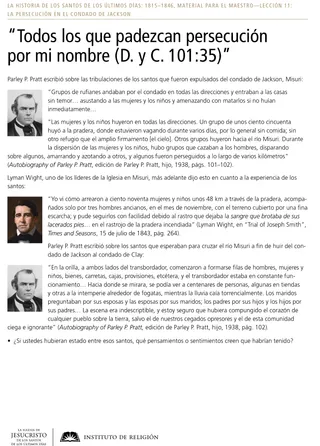 “Todos los que padezcan persecución por mi nombre (D. y C. 101:35)”