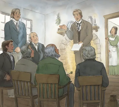 Joseph Smith teaching people