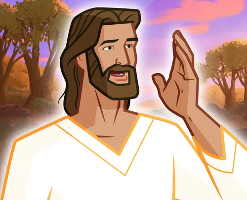 Jesus asks the Apostles if they have caught any fish.