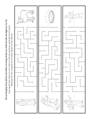 trang sinh hoạt: tôi có thể giúp Chúa Giê Su mang con chiên của Ngài trở về