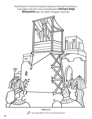 King Benjamin’s Speech coloring page