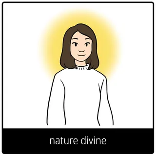 Pictogramme de l’Évanglie pour « Nature divine »