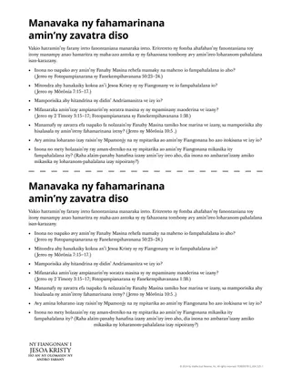 Manavaka ny fahamarinana amin’ny zavatra diso