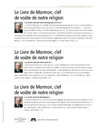 La clef de voûte de notre religion