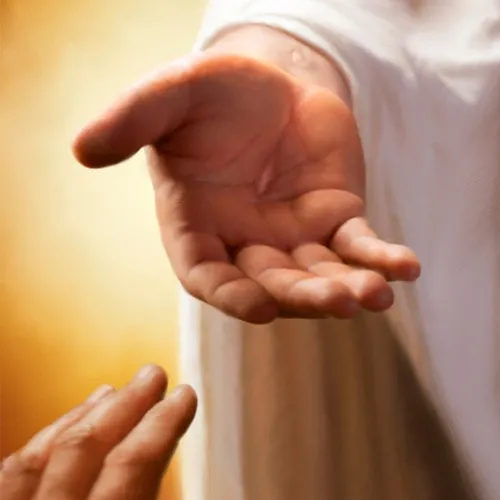 an image of the Savior’s hand reaching out to another person