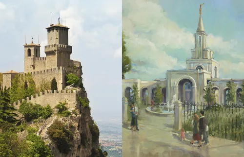 watchtower and temple