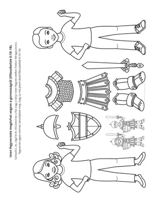 tevékenységi oldal: Isten fegyverzete megóvhat engem