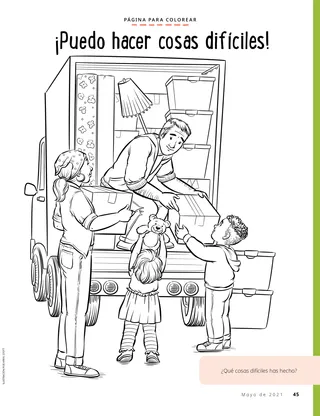 family loading moving van