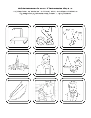 strona z zadaniami: Moje świadectwo może wzmocnić inne osoby
