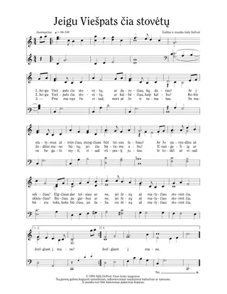 gaidos, Jeigu Viešpats čia stovėtų