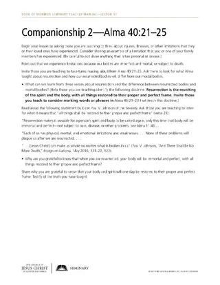 handout, companionship 2