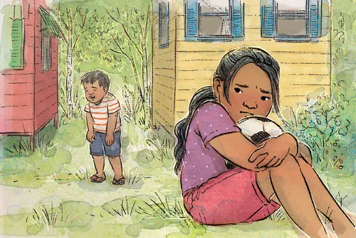 tifel jibki, tifla b’ballun tal-futbol