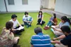 group sitting in a circle