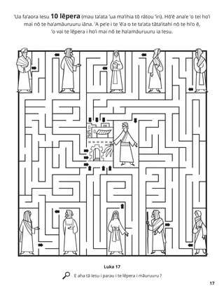 The Ten Lepers coloring page