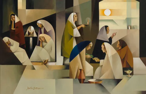 illustration of the parable of the ten virgins