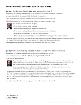 2026 Old Testament Seminary Teacher Materials