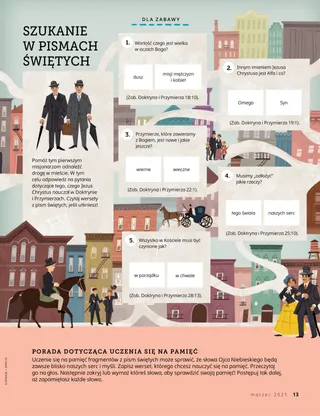 Quiz z tłem przedstawiającym budynki i ludzi z dziewiętnastowiecznych Stanów Zjednoczonych