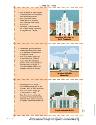 Cartes de temple au format PDF