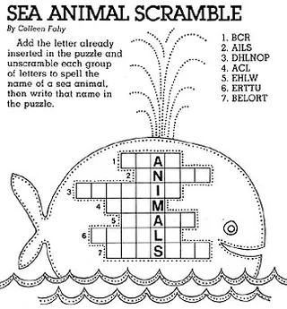 Sea Animal Scramble