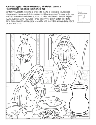 Alkeisyhdistyksen tehtäväsivu: Kun Herra pyytää minua uhraamaan, voin totella uskossa