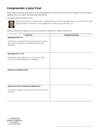 Compreender o Julgamento Final