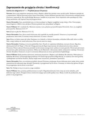 Zapraszanie do przyjęcia chrztu i konfirmacji