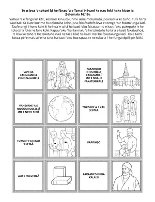 peesi ʻekitivitī ʻa e Palaimelí: Te u lava ʻo tokoni ki he fānau ʻa e Tamai Hēvaní ke nau foki kiate Ia