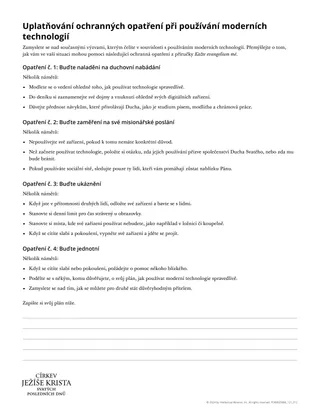 Uplatňování ochranných opatření při používání moderních technologií