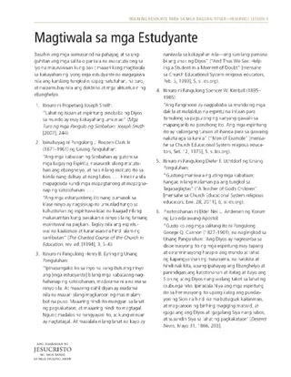 handout, Magtiwala sa mga Estudyante