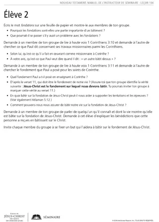 document à distribuer