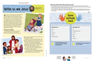 Page from the January 2022 Friend Magazine.