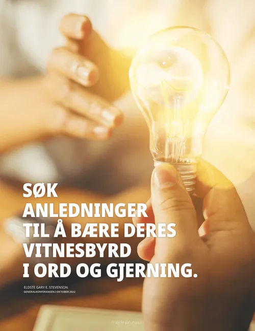 Stevenson – sitat til plakat