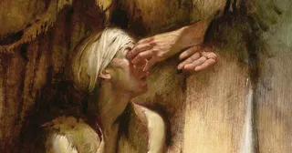 눈먼 자를 고치시는 그리스도